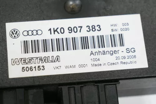 VW Golf 5 Steuergerät 1K0907383 Anhängerkupplung Anhängekupplung (101934)
