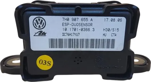 VW Golf 5 Touran Beschleunigungssensor ESP Sensor 7H0907655A Duosensor (101942)