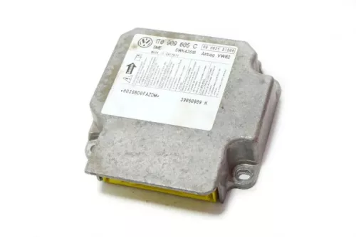 VW Touran Steuergerät Airbag Airbagsteuergerät 1T0909605C 09 H025 S1500 5WK43518 (102522)