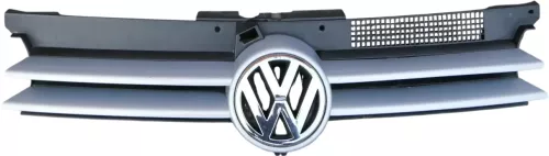 VW Golf 4 Grill Kühlergrill VW Zeichen Logo silber LB7Z