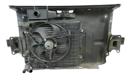 VW Fox Schloßträger Kühler Benziner (ohneKlima) 5Z0805588 F + Pralldämpfer + Lüf (103199)