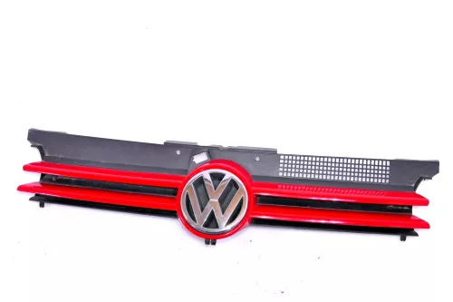VW Golf 4 Grill Kühlergrill VW Zeichen Logo rot LP3G