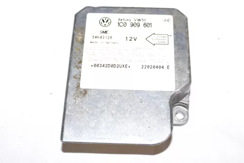 VW Golf 4 Bora T5 Steuergerät Airbag Airbagsteuergerät 1C0909601 Index 04 Lupo (103440)