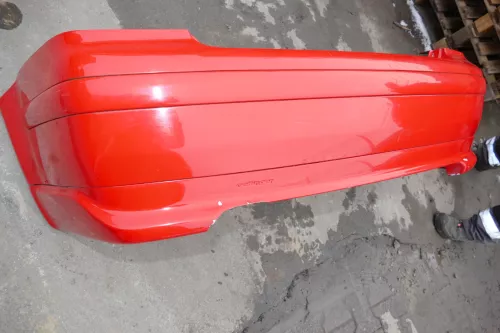 VW Bora Limousine Stoßstange hinten Heckstoßstange rot LP3G Oettinger Heckansatz (103950)