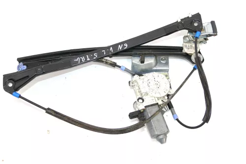 VW Polo 6N elektrischer Fensterheber Motor + Gestänge vorne links 4/5-Türe (104064)
