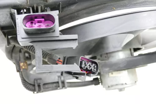 VW Golf 4 Bora Lüfterzarge Lüfter Kühlerlüfter Klimaanlage 1J0121207M 1J0959455M (105553)