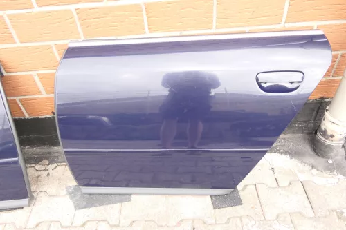 Audi A6 4B C5 Tür Türblatt hinten links blau LY5K ohne Anbauteile (106716)