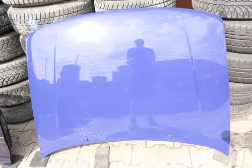 VW Polo 6N Motorhaube Haube vorne Klappe blau LD5D (107215)