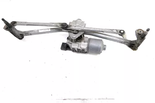 VW Polo 9N 9N3 Wischermotor Wischer Motor mit Gestänge 6Q1955119A vorn (107517)