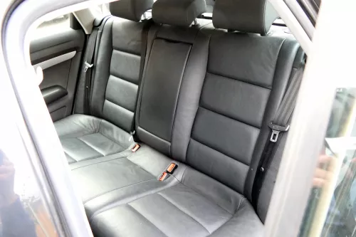 Aud A6 4F C6 Avant Kombi Sitze Sitz Rückbank hinten Leder Rücksitzbank schwarz
