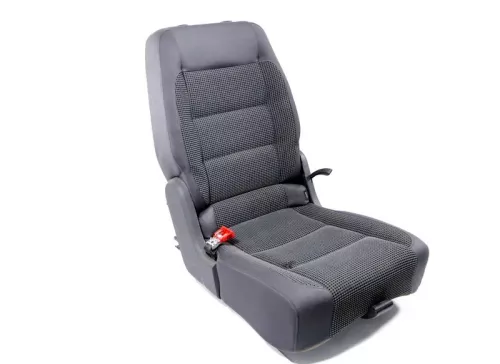 VW Touran Sitz hinten links anthrazit (hinterm Fahrersitz) Rücksitz - 107921 (107921)