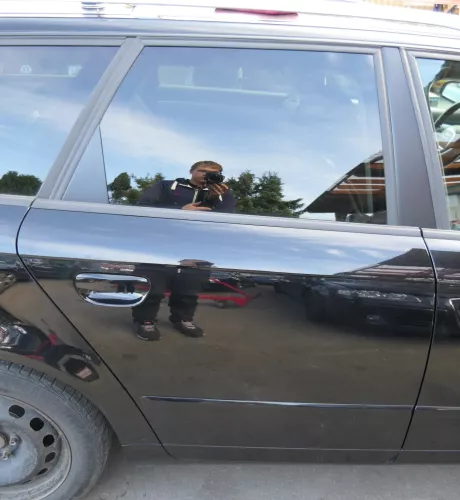 Audi A4 B7 8E Tür hinten rechts schwarz LY9B Kombi mit Scheibe und Rahmen