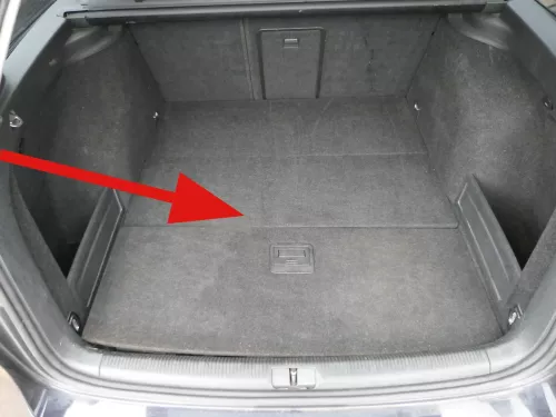 VW Passat 3C B7 Kombi Avant Verkleidung Abdeckung Kofferraum Teppich Boden hinte (108286)