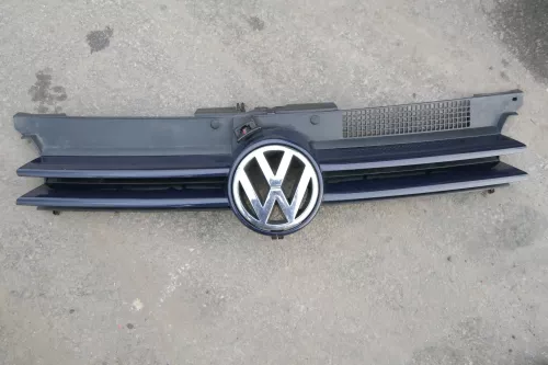 VW Golf 4 Grill Kühlergrill VW Zeichen Logo blau LA5G perlblau