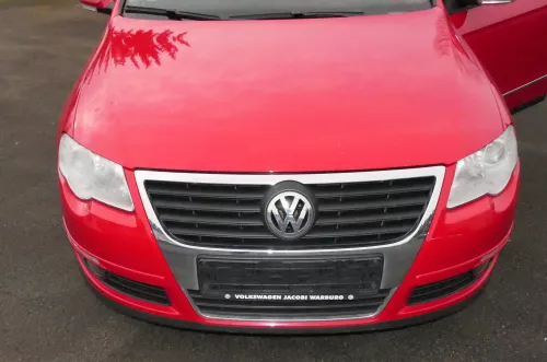 VW Passat 3C Motorhaube Klappe vorne vorn Haube rot L3YD (109410)