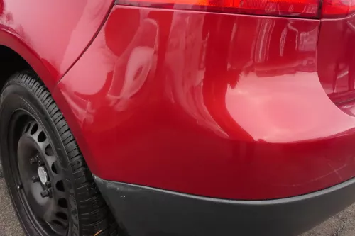 VW Golf 5 1K Limousine Stoßstange hinte Heckstoßstange Stoßfänger rot braun LA3W (109555)