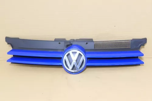 VW Golf 4 Grill Kühlergrill VW Zeichen Logo blau LW5Z - Mängel