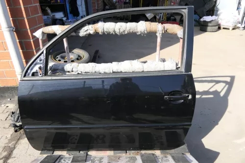 VW Lupo Arosa 6H Tür vorne links Fahrertür schwarz L041 (elektr.Fenster) Kratzer (110879)
