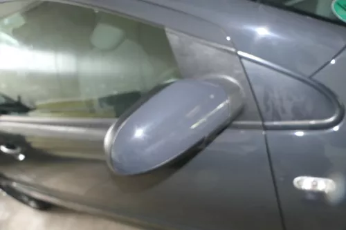 VW Fox 5Z manueller Spiegel Außenspiegel + Glas rechts grau LI7F