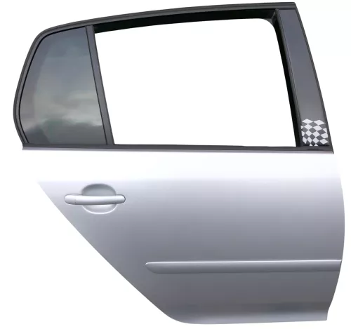 VW Golf 5 V 1K Tür Türrahmen hinten rechts 4/5-Türer silber LA7W - mit Scheibe (111554)