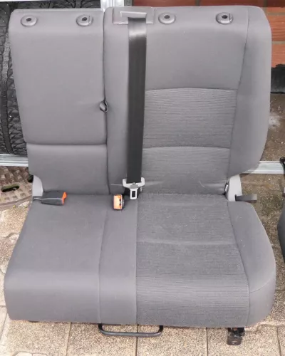 VW Golf 5M Plus Sitz Sitze Rückbank Rücksitzbank Lehne hinten links anthrazit VV