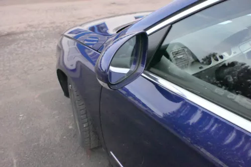 VW Passat 3C elektrischer Spiegel Außenspiegel links m. Glas Blinke blau LD5Q (113350)