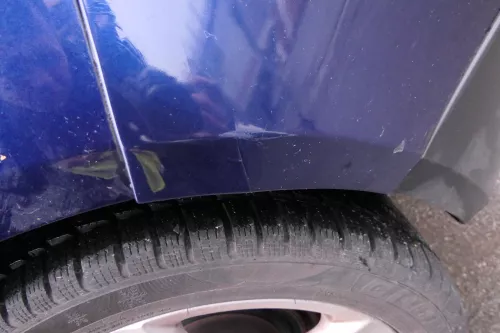 VW Golf 5 1K Limousine Stoßstange hinte Heckstoßstange Stoßfänger blau LD5Q (113365)