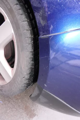 VW Golf 5 1K Limousine Stoßstange hinte Heckstoßstange Stoßfänger blau LD5Q (113365)