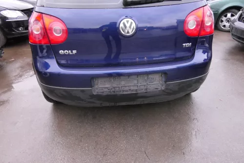 VW Golf 5 1K Limousine Stoßstange hinte Heckstoßstange Stoßfänger blau LD5Q