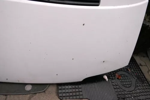 VW T4 Transporter Pritsche Motorhaube Haube Klappe vorne weiß Kurze Front (113381)