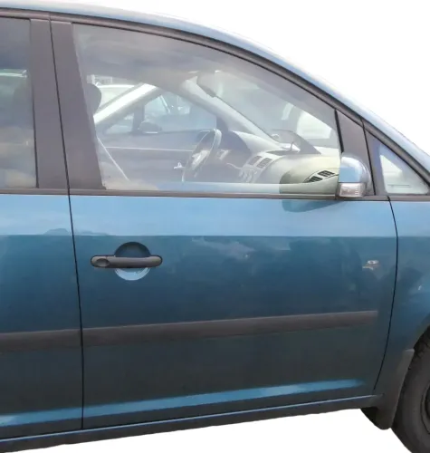 VW Touran 1T 1T3 Tür vorne rechts Beifahrertür blau grün LC5Q - ohne Anbauteile