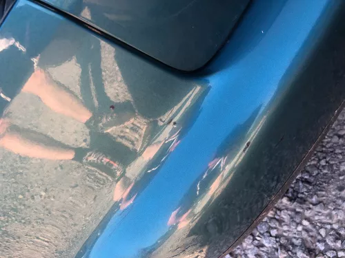 VW Touran 1T Stoßstange hinten Heckstoßstange Stoßfänger blau grün LC5Q (113403)