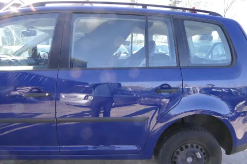 VW Touran 1T3 1T Tür hinten links Fahrerseite blau LL5M