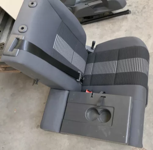 VW Golf 5M Plus Sitz Sitze Rückbank Rücksitzbank Lehne anthrazit hinten links (116059)