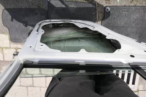 VW Golf 4 Limousine Tür Scheibe hinten links silber LB7Z (KEINkombi) -116194 (116194)