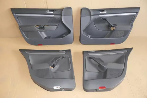 VW Jetta 1K 4x Türverkleidung Verkleidung Tür vorn hinten links anthrazit (116276)