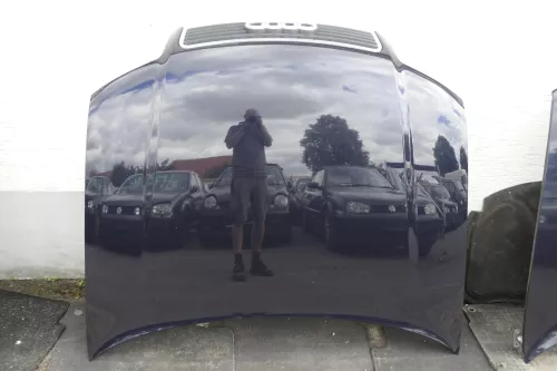 Audi A4 B6 8E Motorhaube Haube Klappe blau LZ5L - mit Grill