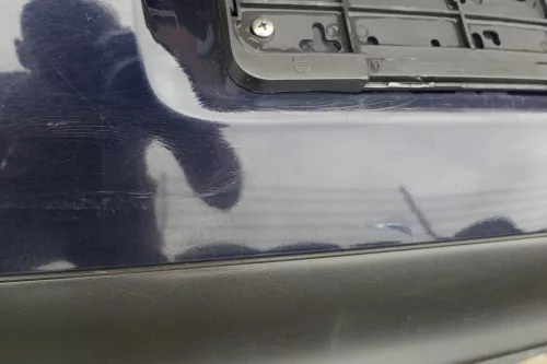 VW Golf 4 Limousine Stoßstange hinten Heckstoßstange Stoßfänger blau LC5H (116467)