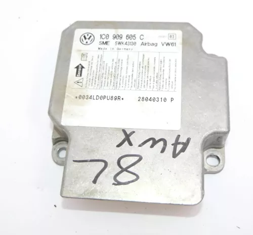 Audi A3 8L Steuergerät Airbag Airbagsteuergerät 1C0909605C Index 03