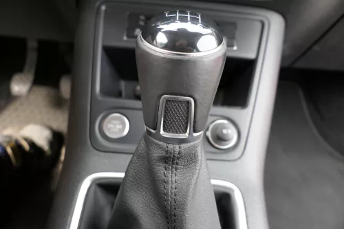 VW Tiguan 5N Schaltknauf Schaltsack Schaltung Schaltknüppel 6-Gang Leder  (116886)