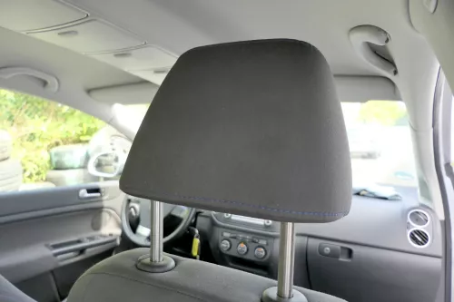 VW Golf Plus 5M Kopfstützen Kopfstütze vorne rechts links anthrazit blaue Nähte (117271)