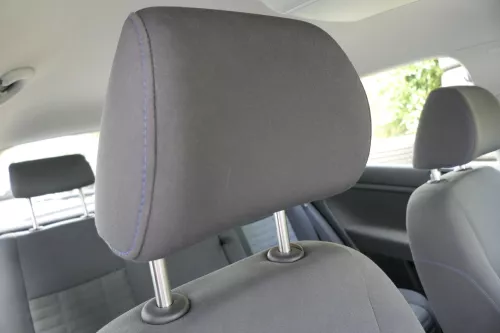 VW Golf Plus 5M Kopfstützen Kopfstütze vorne rechts links anthrazit blaue Nähte