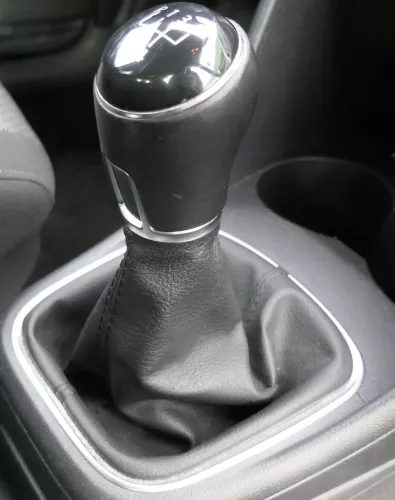 VW Polo 6R 6C Schaltknauf Schaltsack Schaltung Schaltknüppel Leder schwarz (119156)