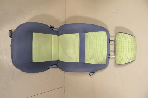 Seat Arosa VW Lupo Sitz vorne links Fahrersitz höhenverstellbar gelb schwarz (119263)