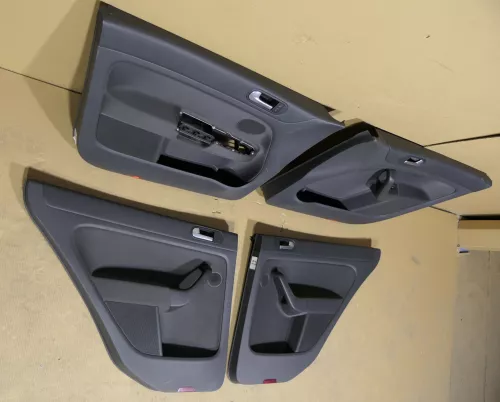 VW Golf Plus 5M 4x Türverkleidung Verkleidung Tür vorne + hinten links schwarz  (120107)