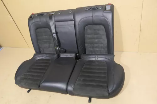 VW Passat 3C Kombi Sitz Rückbank Rücksitzbank Sitze Leder schwarz (120157)