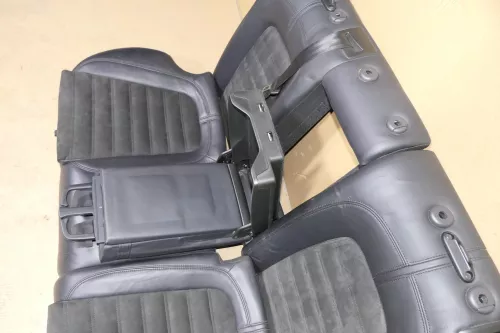 VW Passat 3C Kombi Sitz Rückbank Rücksitzbank Sitze Leder schwarz (120157)