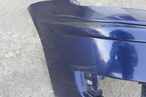 VW Polo 6N2 Stoßstange vorne Frontstoßstange Stoßfänger blau LB5N mit Grill (120366)