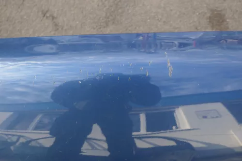 Audi A3 8L Stoßstange Heckstoßstange hinten blau LZ5W (120376)