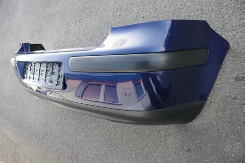 VW Golf 4 Limousine Stoßstange hinten Heckstoßstange Stoßfänger blau LB5N xxxx (120402)